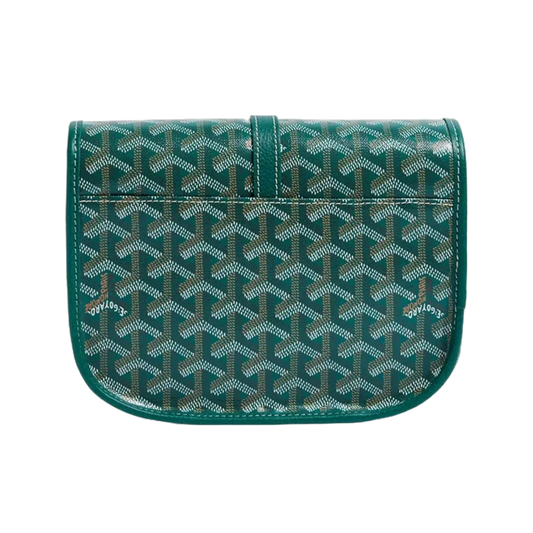 Green Goyard Belvedere Messenger Bag