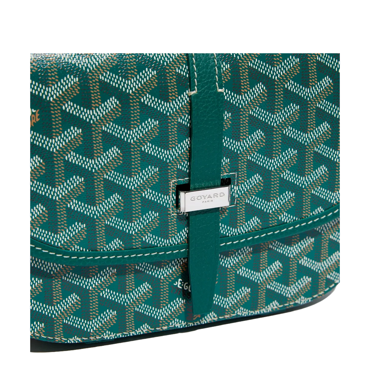 Green Goyard Belvedere Messenger Bag