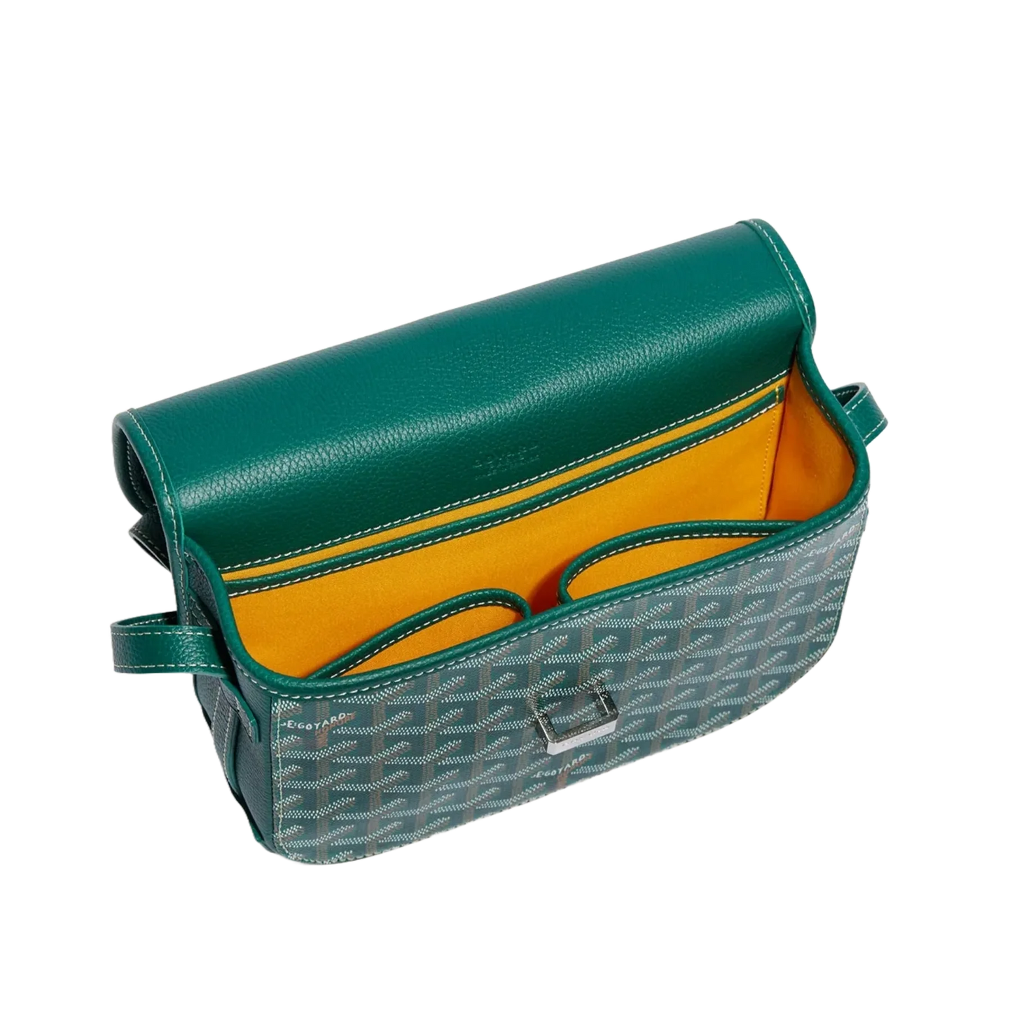 Green Goyard Belvedere Messenger Bag