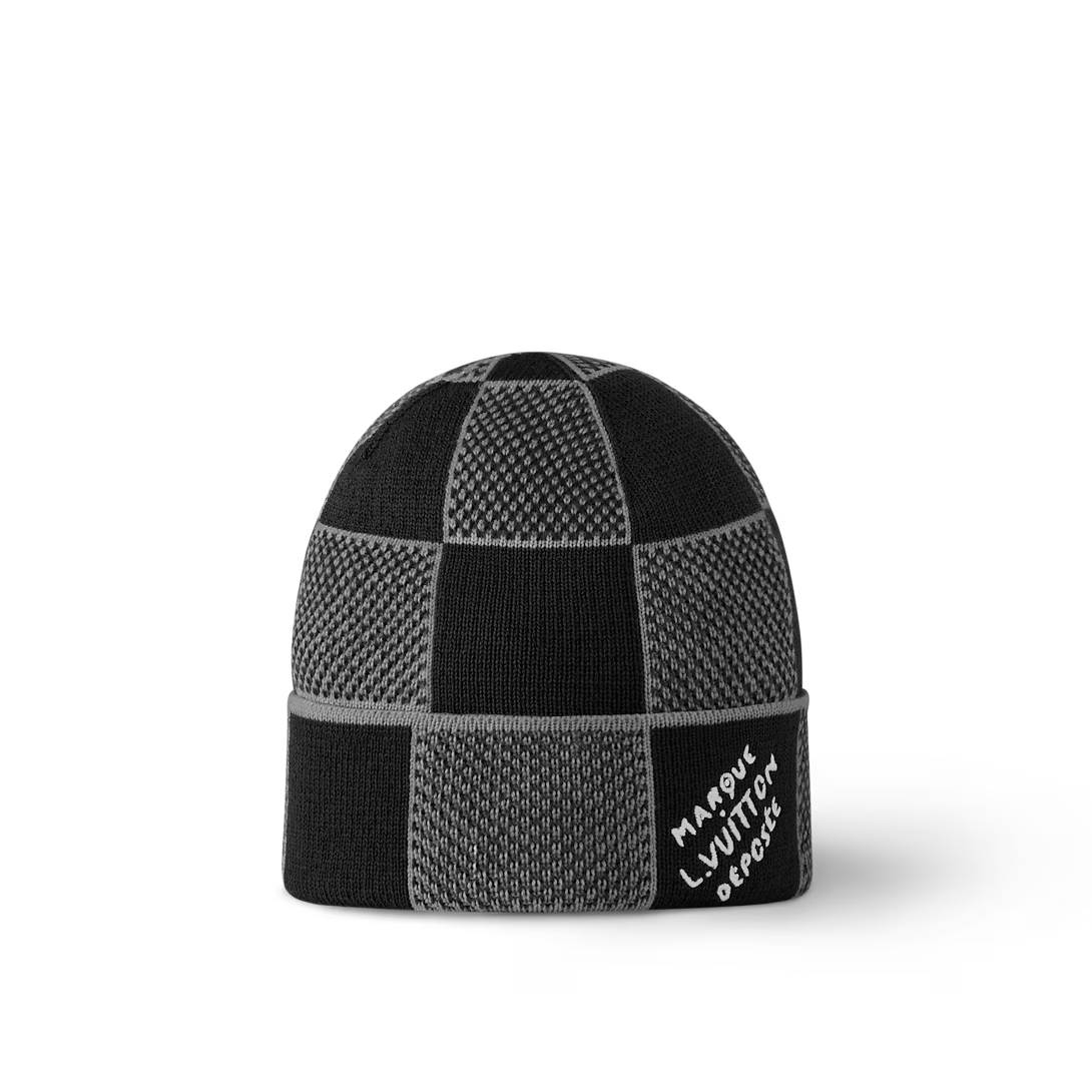Louis Vuitton Damier Heritage Beanie Black