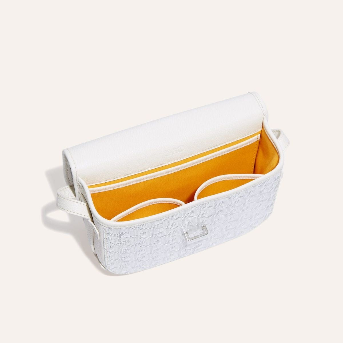White Goyard Belvedere Messenger Bag