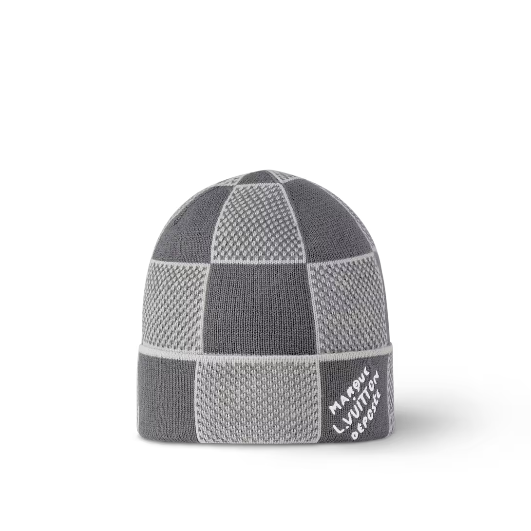 Louis Vuitton Damier Heritage Beanie Dark Grey
